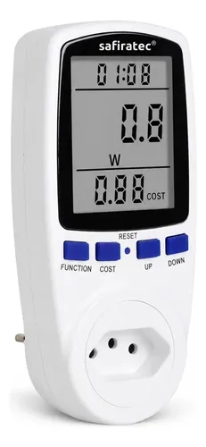 Medidor de Consumo de Energia para Tomada Safiratec 16A 3600W
