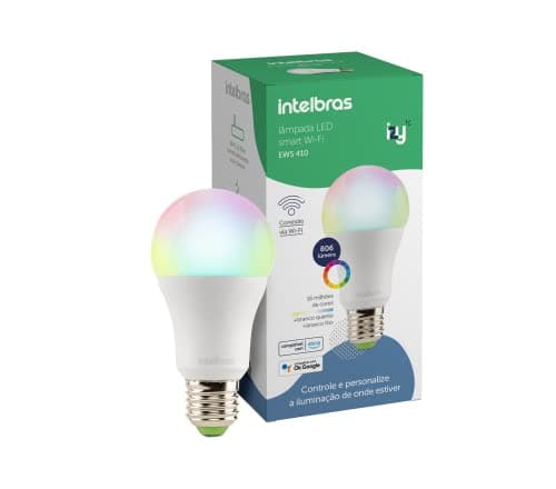 Lâmpada LED Wi-Fi Smart Intelbras EWS 410