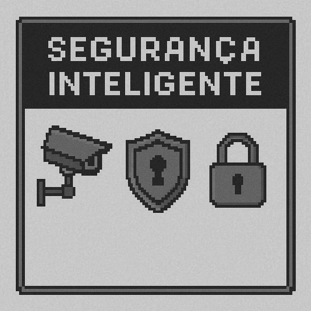 Sistema de segurança residencial inteligente com câmeras e fechaduras